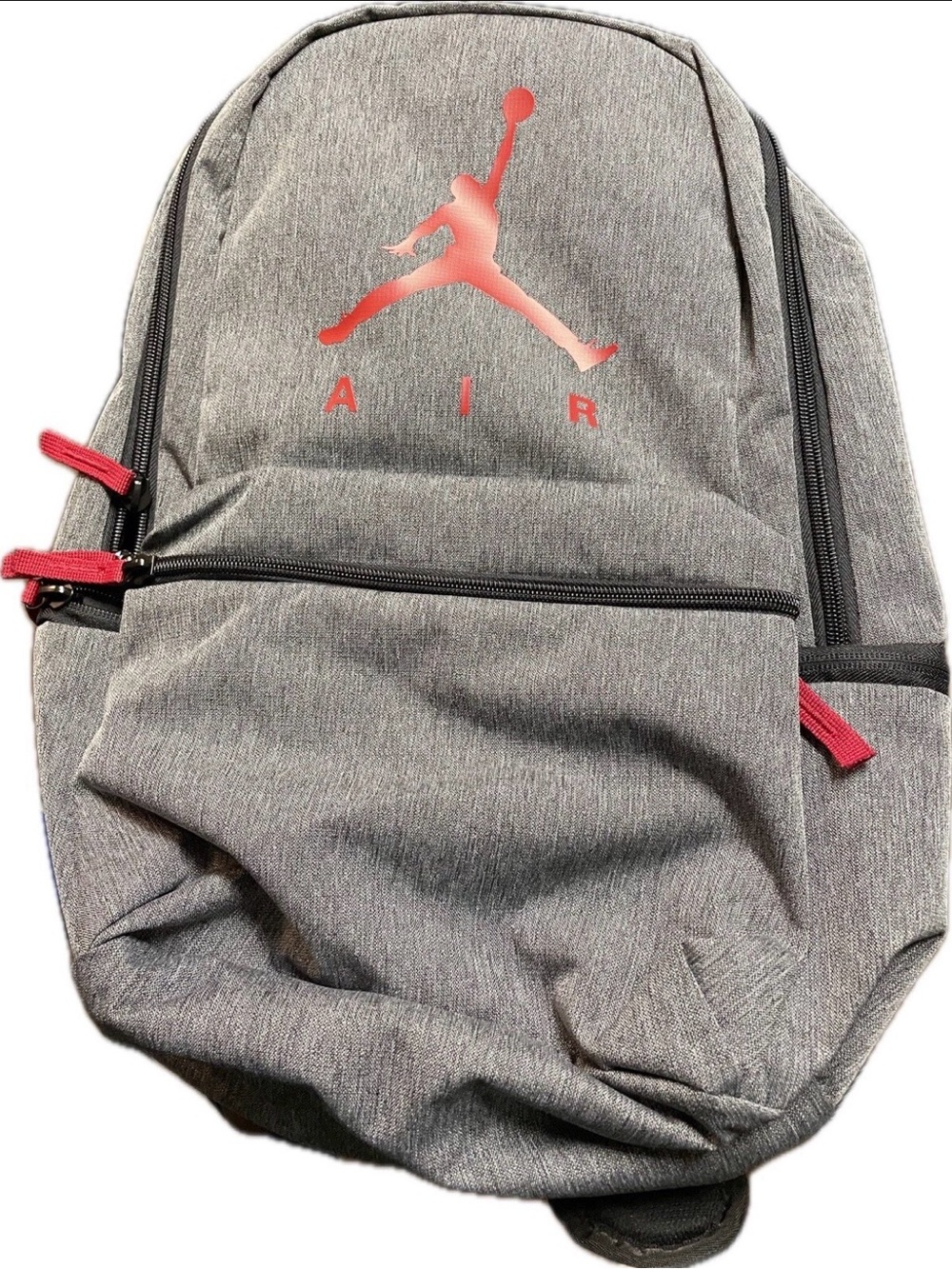 Jordan Jumpman Authentic Backpack Brand New With Tags Gray & Red